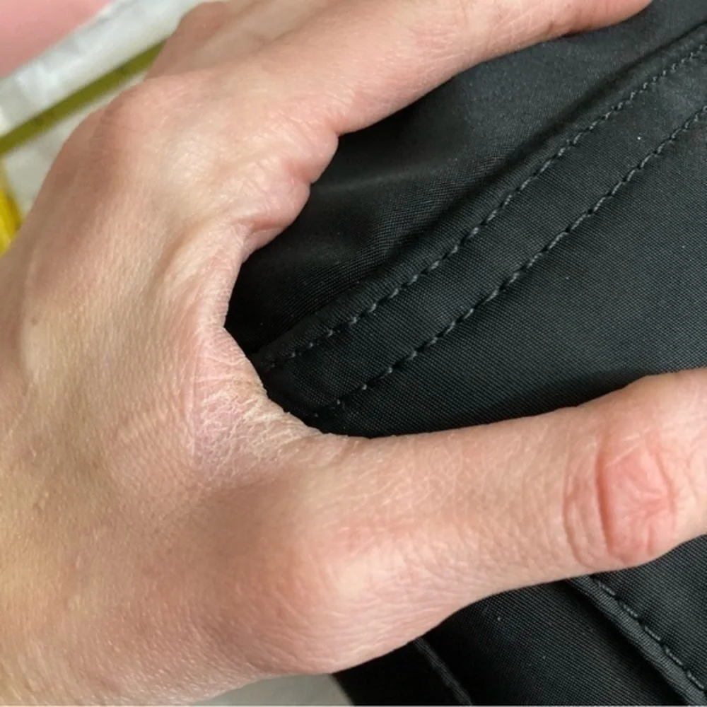 Michael kors black nylon tote bag